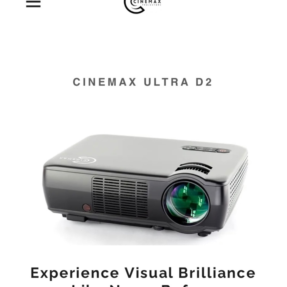 Cinemax ultra D2 smart projector